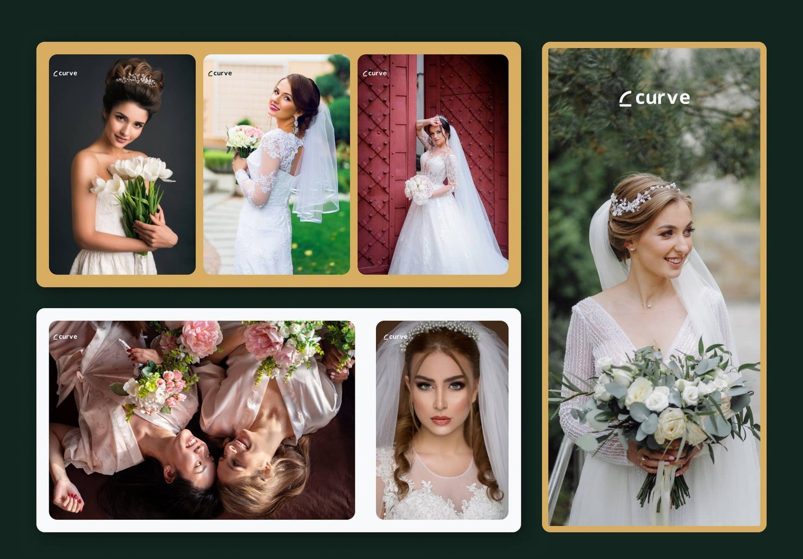 Bridal photography grid