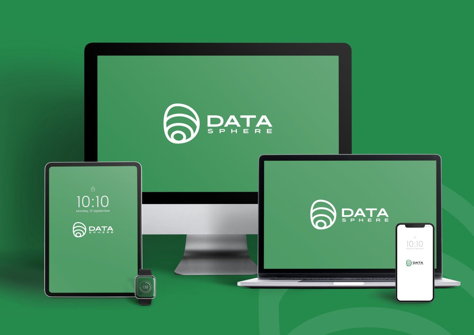 Website on desktop, tablet and phone