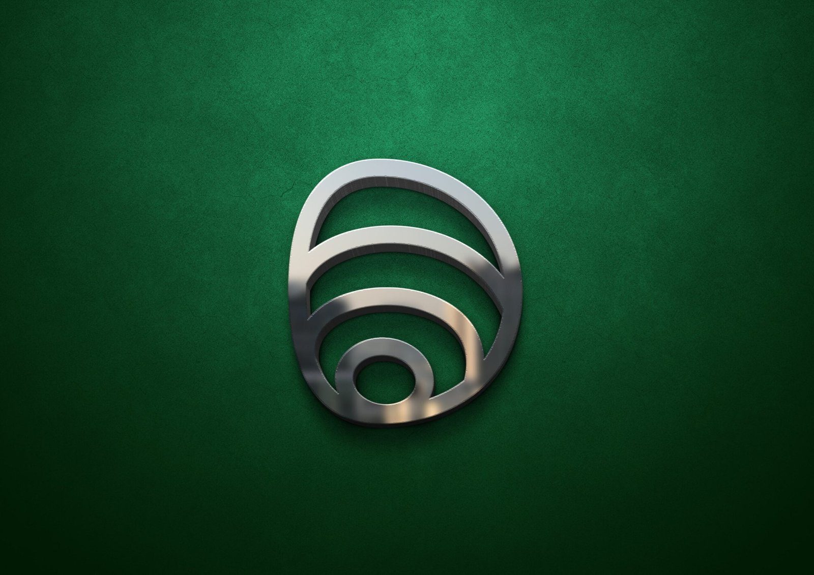 Metallic logo mark