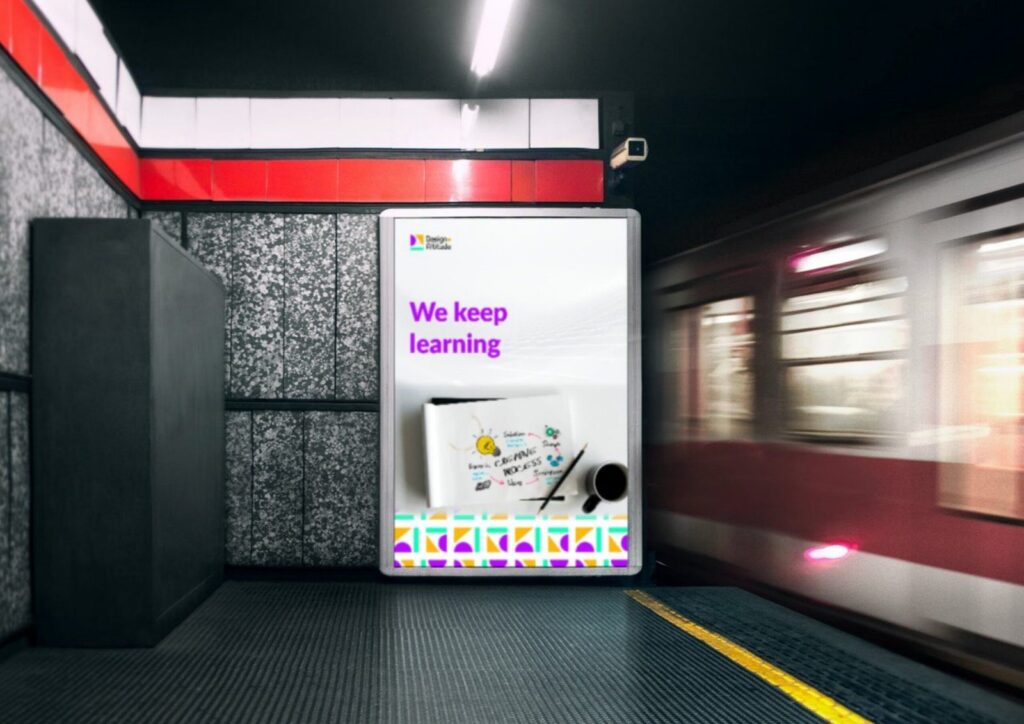 Subway poster: We keep learning