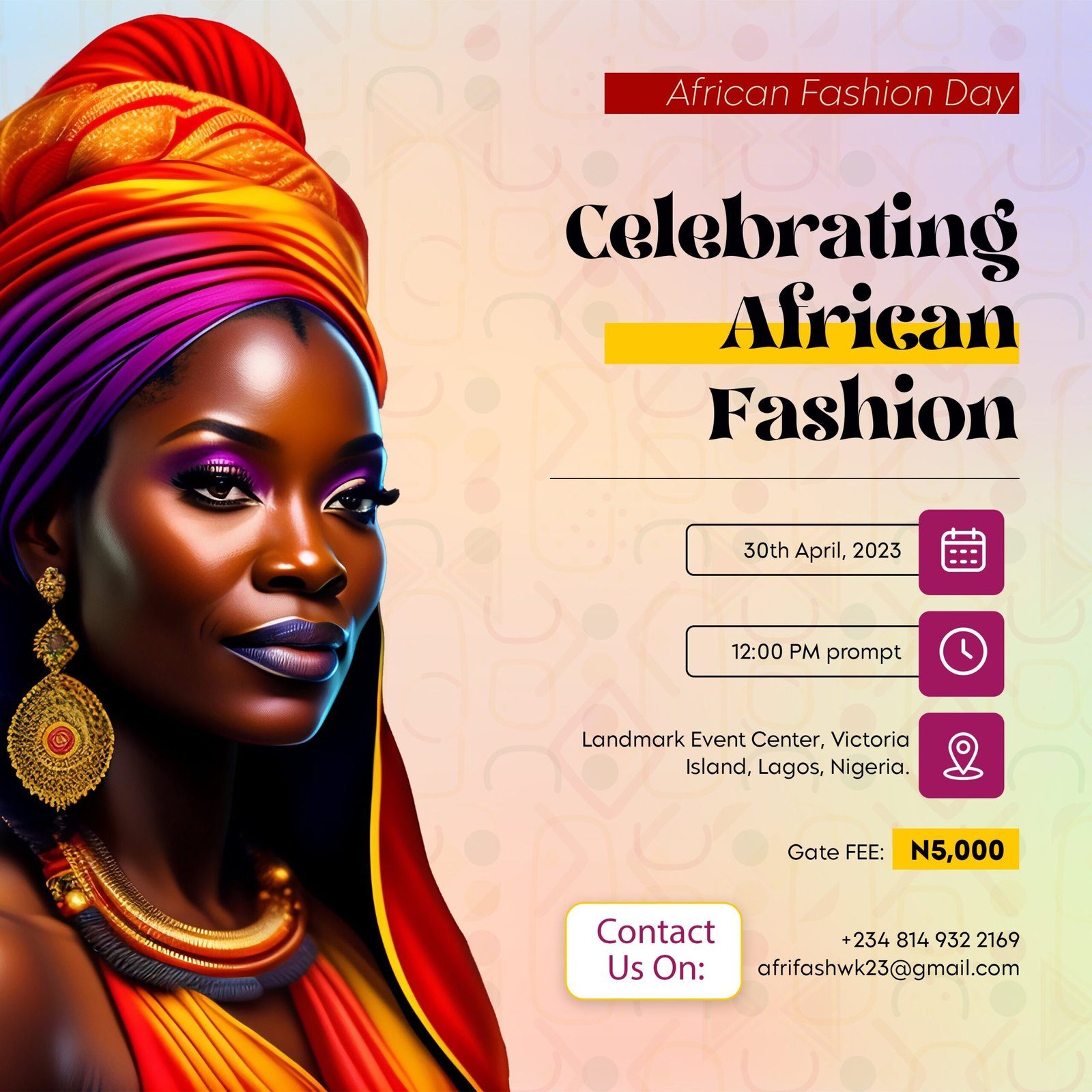 African Fashion Day poster