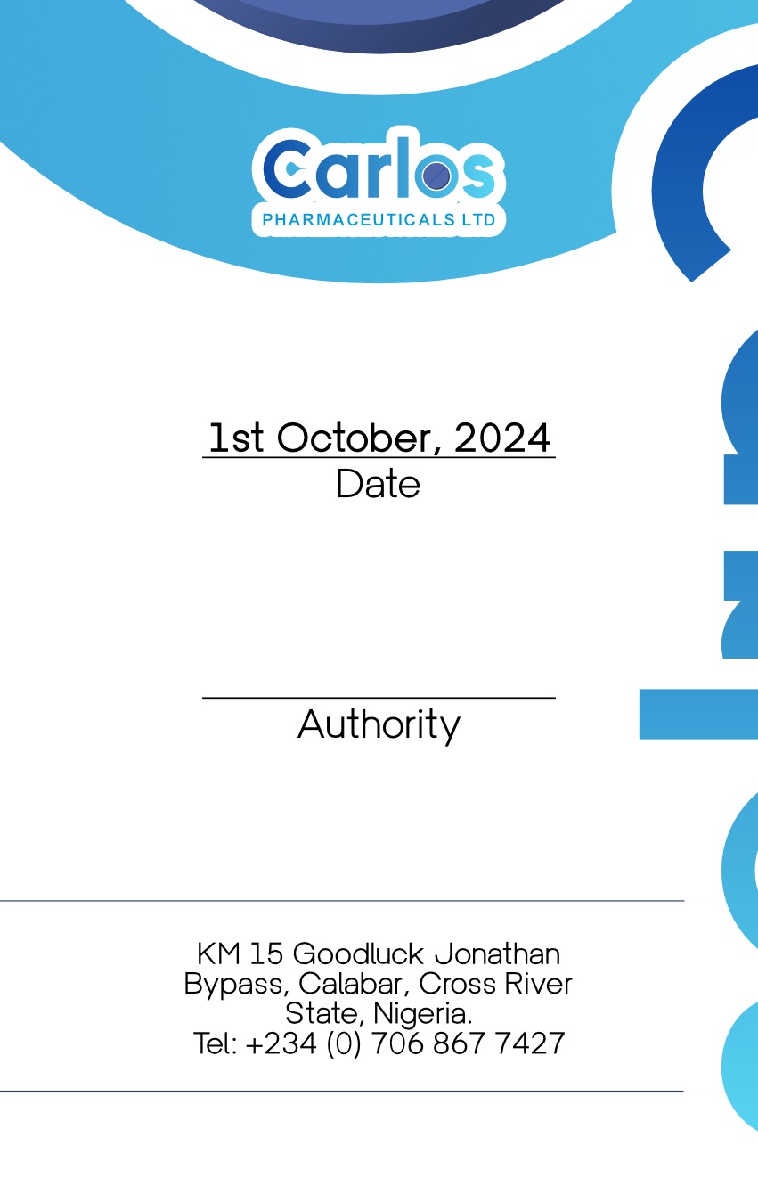 The card’s back: issue date, signing authority and the company’s address
